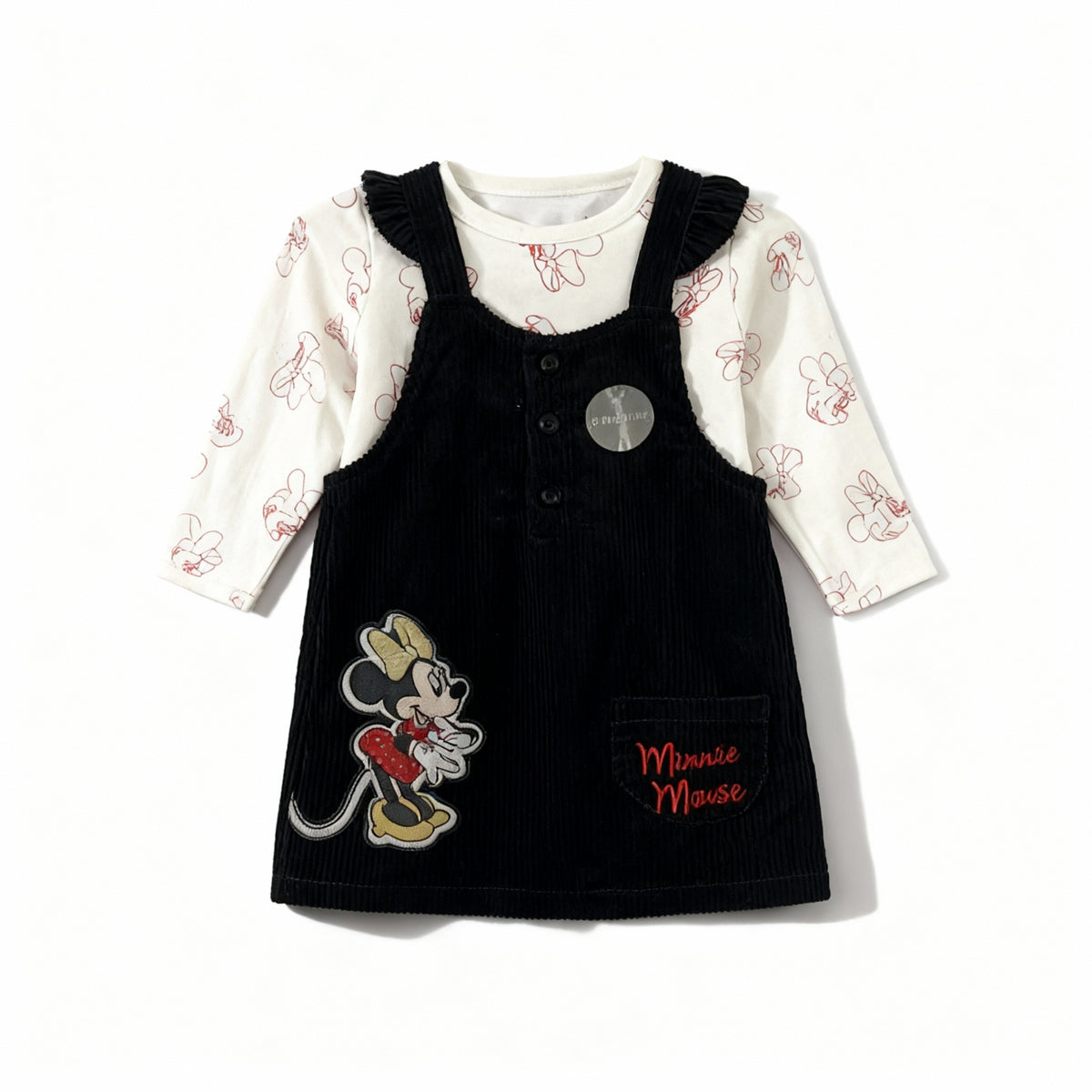 Minnie Mouse Pinafore Dress Set