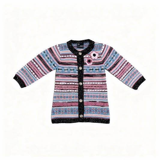 Classic Striped Long Sweater – Soft Winter Wear for Babies